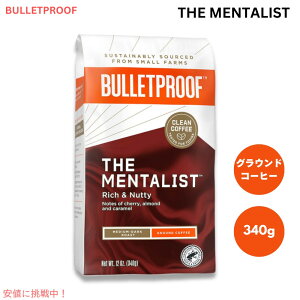 �u���b�g�v���[�t �����^���X�g �~�f�B�A���_�[�N���[�X�g �R�[�q�[ �� 12oz Bulletproof The Mentalist Medium-Dark Roast Ground Coffee 12oz