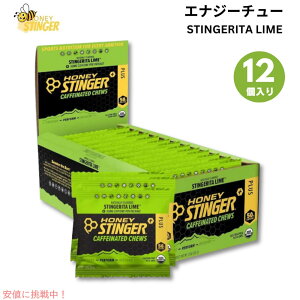�n�j�[�X�e�B���K�[ �G�i�W�[ �`���[ �X�e�B���K�[�^ ���C�� �J�t�F�C������ 12���� Honey Stinger Energy Chew Stingerita Lime 12 Pack