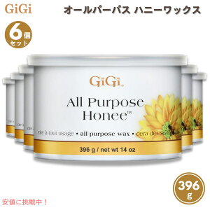 6�Z�b�g GiGi �I�[���p�[�p�X �n�j�[���b�N�X 396g�@GiGi All Purpose Honee Wax 14oz