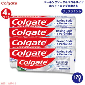 y4zColgate RQ[g x[LO\[_yLTCh uXN~g  170g Baking Soda&Peroxide Whitening Brisk Mint Toothpaste 6.0oz