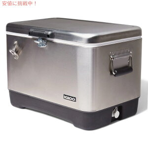 Igloo CO[ N[[{bNX@XeXX`[ N[[ 51bg N[[{bNX@Lvpi 54Qt Steel Belted Legacy Stainless Steel Cooler