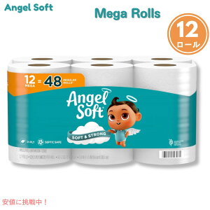 �G���W�F���\�t�g�g�C���b�g�y�[�p�[ Angel Soft �_�u�����[�� 12���[�� �o�X�e�B�b�V�� Toilet Paper, 12 Mega Rolls