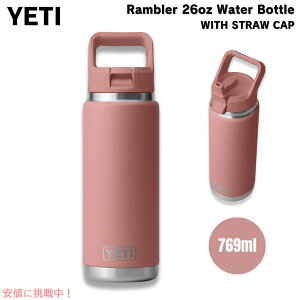 YETI CGeB u[ 26IX (769ml) EH[^[{g Xg[Lbv ThXg[sN Rambler 26 oz WATER BOTTLE Sandstone Pink
