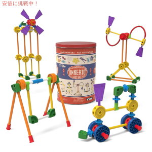 PlbNX eBJ[gC K'NEX Tinkertoy gݗ  100s[X g 56452 Retro Building Tin - 100 Parts