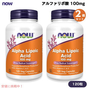 �y2�Z�b�g�z�i�E�t�[�Y NOW Foods �A���t�@���|�_ 100mg 120�� �x�W�J�v�Z�� #3041 �r�^�~��C & �r�^�~��E�z�� Alpha Lipoic Acid 100 mg Veg Capsules