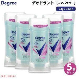 �y5�Z�b�g�z Degree �f�B�O���[ Stick Deodorant �X�e�B�b�N�f�I�h�����g Antiperspirant For Women �����p 74g / 2.6oz