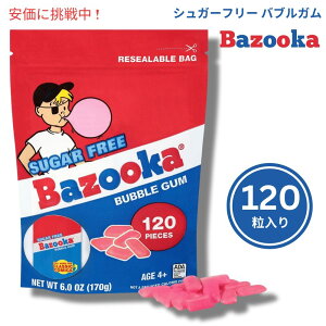 Bazooka oY[J sgp ouK 120 ybg New Sugar-Free Pellets Bag 120 Count