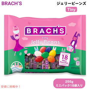 �u���b�N�X Brach's �^�C�j�[ �W�F���[�r�[���Y 255g�i18�� �~�j�p�b�N����j �����T�C�Y Tiny Jelly Beans 9oz