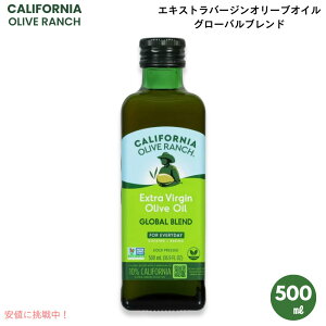 California Olive Ranch �J���t�H���j�A�I���[�u�����` �G�L�X�g���o�[�W���I���[�u�I�C�� �O���[�o���u�����h 500ml / 16.9oz Extra Virgin Olive Oil