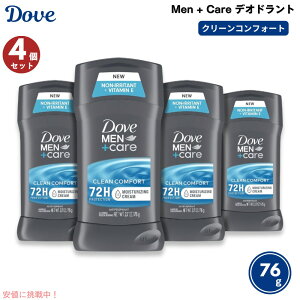 �y4�{�Z�b�g�z�_�� �����Y �P�A �f�I�h�����g �N���[���R���t�H�[�g 76g �j���p Dove Men Care Deodorant, Clean Comfort 2.7oz