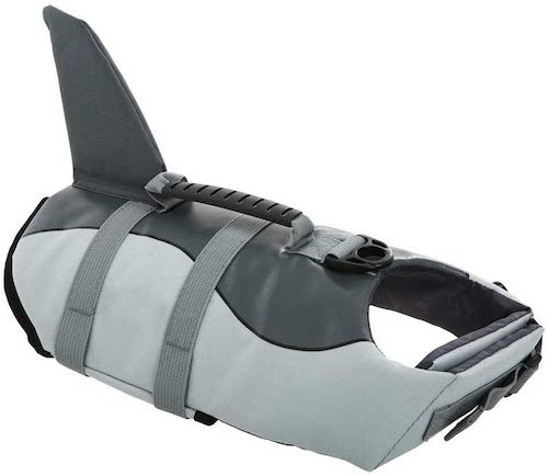 犬用 セーフティベスト 超激安 在庫処分 大切なワンちゃんのために Queenmore Dog Safety Vest High Medium ライフベスト Mサイズ グレー 優れた浮力 Buoyancy サメ