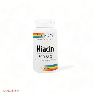 Solaray Niacin Capsules 500 mg �\�����[ �i�C�A�V�� 100 ��