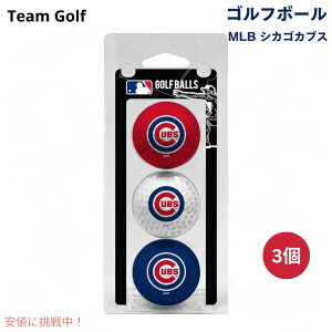 MLB �K��T�C�Y �`�[�����S �S���t�{�[�� 3�� �V�J�S�J�u�X �������C�Z���X Team Golf MLB Regulation Size Golf Balls, 3 Pack Chicago Cubs