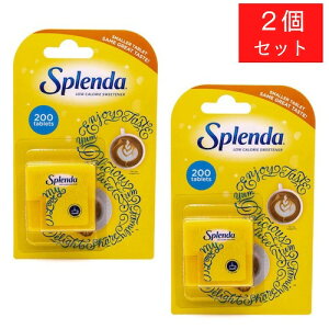 �y2�Z�b�g�zSPLENDA No Calorie Sweetener Tablets 200 Count / �X�v�����_ �J�����[�[���Ö��� �~�j�^�u���b�g 200������