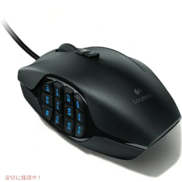 mmoマウス Logitech G600 MMO Gaming Mouse, Black ロジテック MMO 