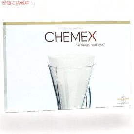 Chemex（ケメックス）ボンデッドフィルター アンフォールド クラシック ハーフムーン型 100枚入り コーヒーフィルター FP-2 Bonded Filter - Half Moon