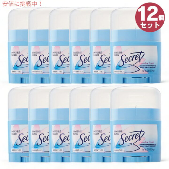 楽天市場】12本セット シークレット デオドラント インビジブル 