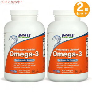 2Zbg NOW Foods iEt[Y IK3 tBbVIC 1000mg 500 \tgWF EPA 180mg DHA 120mg #1653 Molecularly Distilled Omega-3