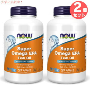 2Zbg iEt[Y NOW Foods X[p[IK EPA tBbVIC 120 IK3 DHA Super Omega EPA Fish Oil