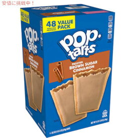大容量！Kellogg's Pop-Tarts, Brown Sugar Cinnamon / ケロッグ ポップタルト 48枚入り　ブランシュガーシナモン