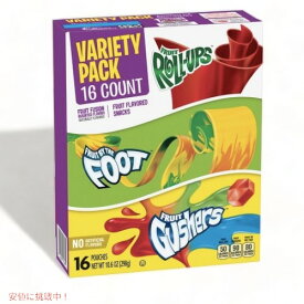 Betty Crocker Fruit Flavored Variety Snacks/ ベティクロッカー フルーツフレーバースナック バラエティパック 3種類 16袋入り 298g