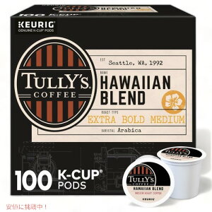 Tully's Coffee Hawaiian Blend K-Cup Pods ^[YR[q[ L[O KJbv [nCAuh] GNXg{[h ~fBA[Xg 100