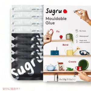 Sugru Moldable Glue Black & White XO _uO[ VRS [ubNzCg] 3.5g x 8