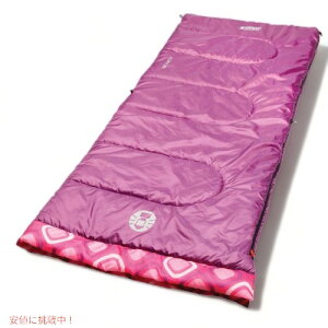 コールマン Coleman レクタングラー 子供用 寝袋 最適温度 7.2 ℃ 165cmまで対応 パープル ピンクパターン 品 Founderがお届け!
