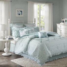 マディソンパーク 綿 掛け布団 9点セット Mindy 9 Piece Cotton Percale Comforter Set キングサイズ