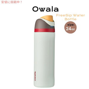 Owala I FreeSip fMXeXX`[EH[^[{g Xg[t 24oz Insulated Stainless Steel Water Bottle [C05179] F: Boneyard