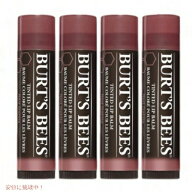 【4本セット】Burt's Bees 100% Natural Tinted Lip Balm, Red Dahlia バーツビーズ ティンテッドリップ…