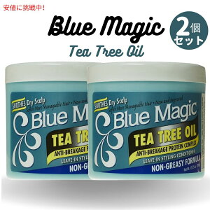 [2Zbg] Blue Magic u[}WbN eB[c[IC [uCRfBVi[ X^CO13.75oz Tea Tree Oil Leave- In Conditioner 390g[14738]