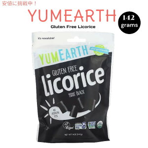 YumEarth A[X I[KjbNRXAubN 5oz Organic Licorice, Black 142 g