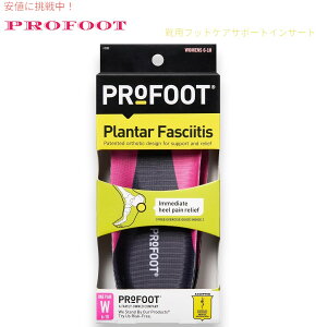 vtbg PROFOOT Ƃ̒ɂݗpC\[,tbgPA A[`T|[gCT[giCpjInsoles for Plantar & Heel Pain (Women's 6-10, 1pair)