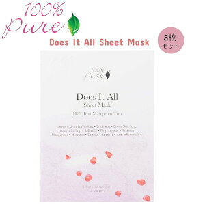 yz[3Zbg] 100% Pure _YCbgI[ V[g}XN 0.88 oz Does It All Sheet Mask 25gyz