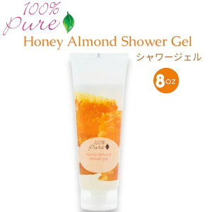 yz100% Pure nj[A[hV[WF 8 fl oz Honey Almond Shower Gel 236mlyz