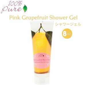 yz100% Pure sNO[vt[cV[WF 8 fl oz Pink Grapefruit Shower Gel 236mlyz