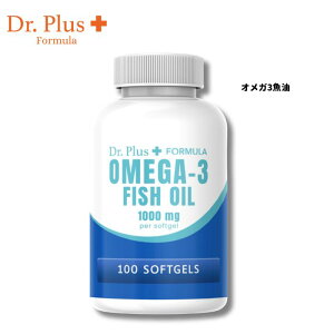 Dr.Plus Formula �I���K3 �t�B�b�V���I�C�� 100������ �\�t�g�W�F�� Omega-3 Fish Oil [���q����]