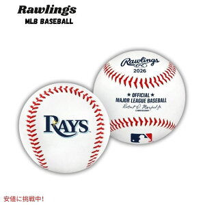Rawlings ���[�����O�X 2026�N MLB �싅�{�[���i�^���p�x�C�E���C�Y�jMLB Baseball with Team Logo - Tampa Bay Rays