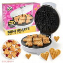 【訳あり・箱つぶれ】Mini Hearts Waffle Maker ミニハートワッフルメーカー 9個のハート型ワッフルまたはパンケーキ…