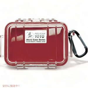 �y���J�� 1010 �}�C�N���P�[�X [���b�h/�N���A] Pelican 1010 Micro Case [Red/Clear] 1010-028-100