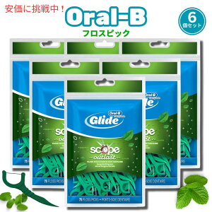 [6Zbg] Glide Oral-B OCh I[B f^tXsbN XR[vt[o[ 75 x6 Dental Floss Picks Scope Outlast 75picks (6 pack)