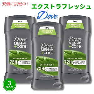 �y3�{�Z�b�g�z�_�� �����Y �P�A �f�I�h�����g�G�N�X�g���t���b�V�� 76g �j���p Dove Men Care Deodorant Extra Fresh 2.7oz
