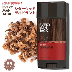 Every Man Jack Deodorant Cedarwood Aluminum Free 3.0oz G}WbN fIhg XeBbN V_[Ebh A~jEt[ 85g