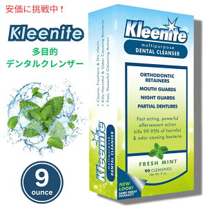 Kleenite �N���[���i�C�g ���ړI�f���^���N�����U�[ �t���b�V���~���g 255g Multipurpose Dental Cleanser Fresh Mint 9 Oz