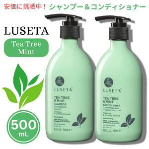 Luseta Z[^ eB[c[ ~g Vv[RfBVi[Zbg e 500 mL Tea Tree Mint Shampoo and Conditioner 16.9 oz