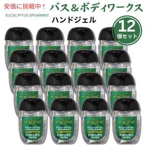 12Zbg Bath & Body Works oX{fB[NX [JXyA~g nhWF 29ml Eucalyptus + Spearmint Hand Sanitizer 1oz