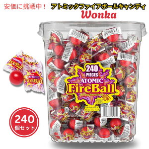 Wonka EHJ Ag~bNt@CA{[ ViLfB 240 Atomic Fireball Cinnamon Flavor Candy 240pcs