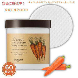 SKINFOOD XLt[h LbgJe J[~OEH[^[pbh 60 Carrot Carotene Calming Water Pad 60 Sheets