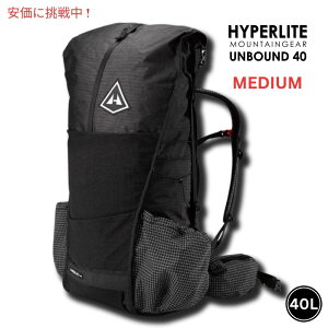 Hyperlite Mountain Gear �n�C�p�[���C�g�}�E���e���M�A UNBOUND 40 �~�f�B�A�� �u���b�N ���y�� �n�C�L���O �o�R �����b�N �o�b�N�p�b�N Black Medium